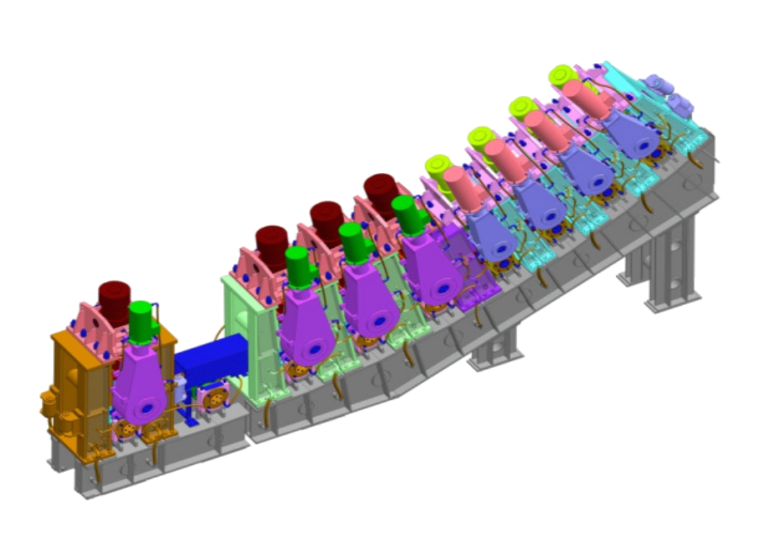 重 (轻) 压下拉矫机 Тяжелое (легкое) давление SWM