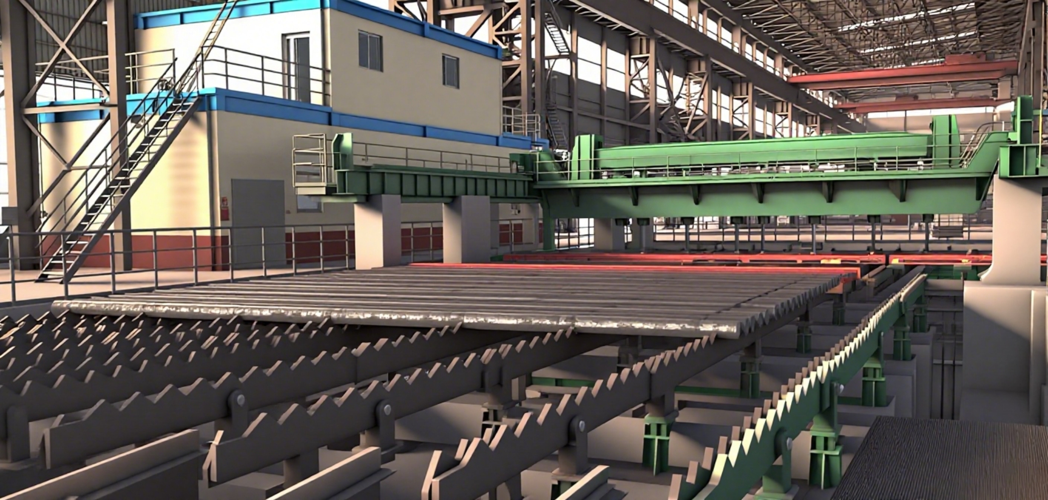 钢坯步进式冷床 Billlet Hoging Beam Охлаждающая кровать